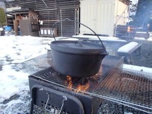 雪の中のダッチ