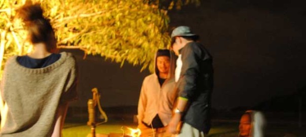 夜のBBQもまた格別